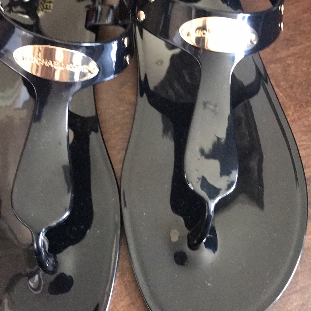 Michael Kors black sandals Sz 9 - Picture 2 of 3